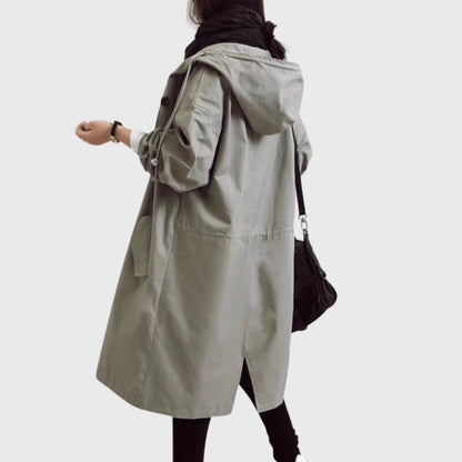Ruth | Cappotto lungo con cappuccio e vestibilità rilassata