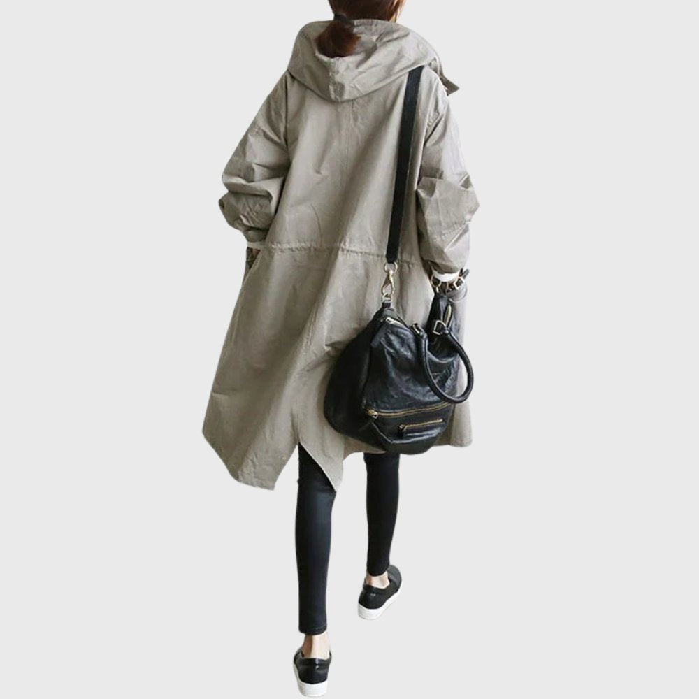Ruth | Cappotto lungo con cappuccio e vestibilità rilassata