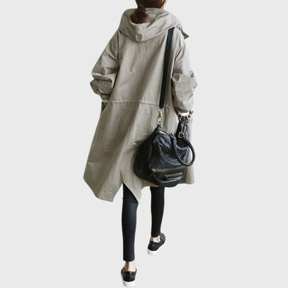 Ruth | Cappotto lungo con cappuccio e vestibilità rilassata