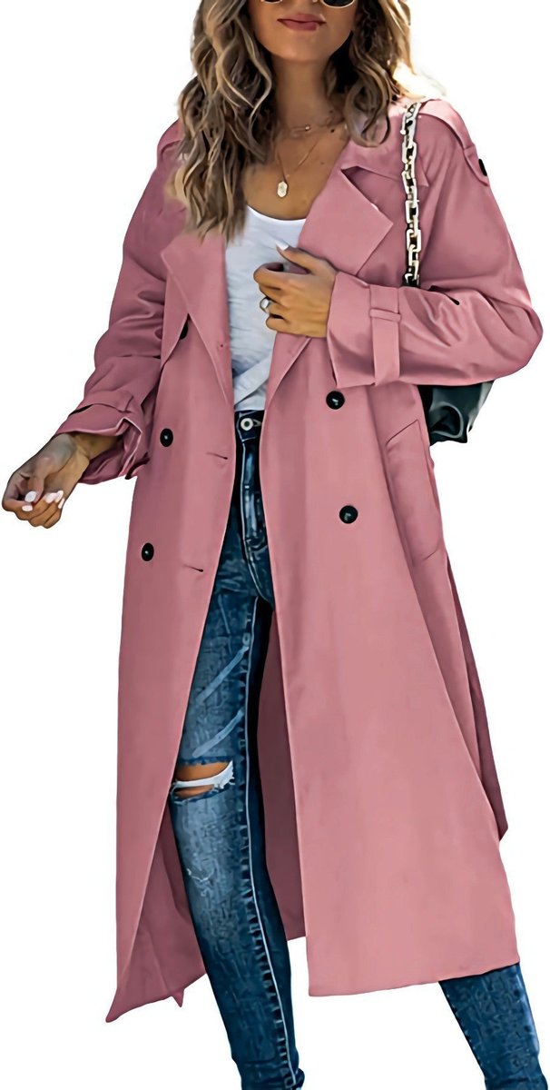Giulietta | Cappotto Trench Lungo Doppiopetto con Cintura