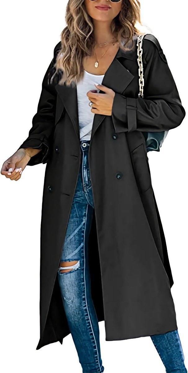 Giulietta | Cappotto Trench Lungo Doppiopetto con Cintura