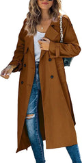 Giulietta | Cappotto Trench Lungo Doppiopetto con Cintura