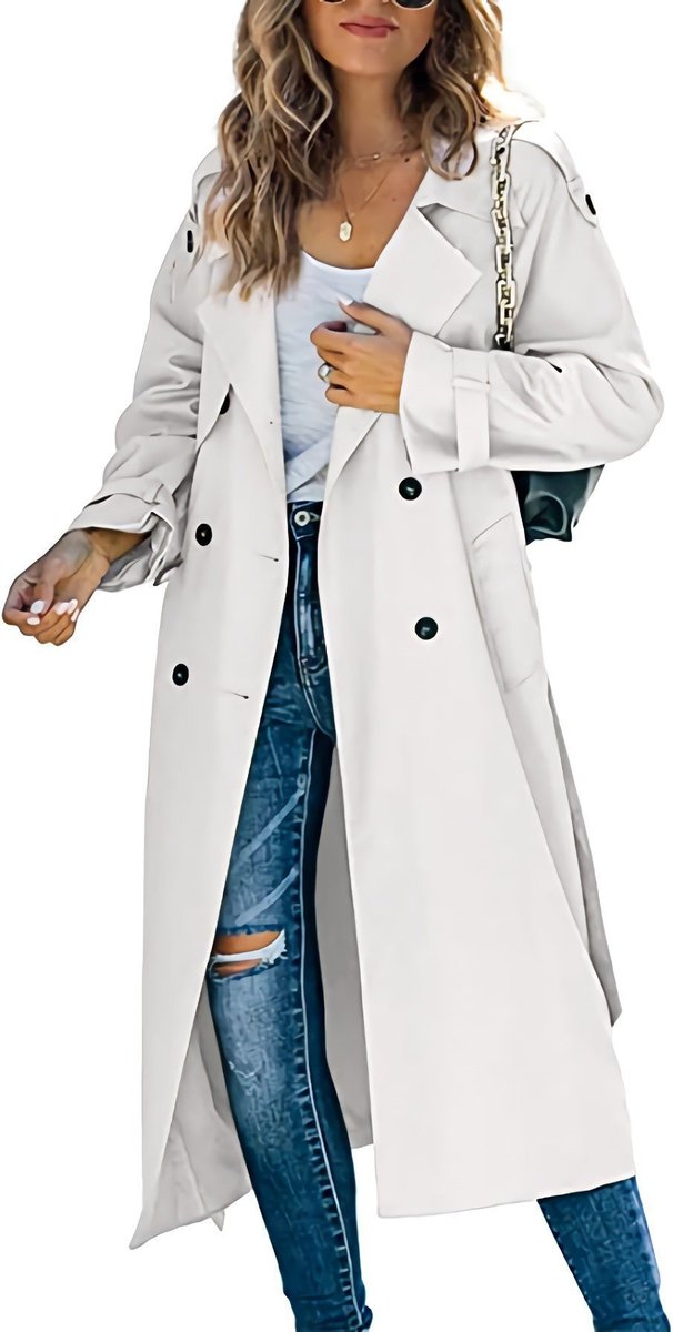 Giulietta | Cappotto Trench Lungo Doppiopetto con Cintura