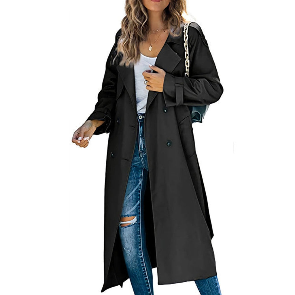 Giulietta | Cappotto Trench Lungo Doppiopetto con Cintura