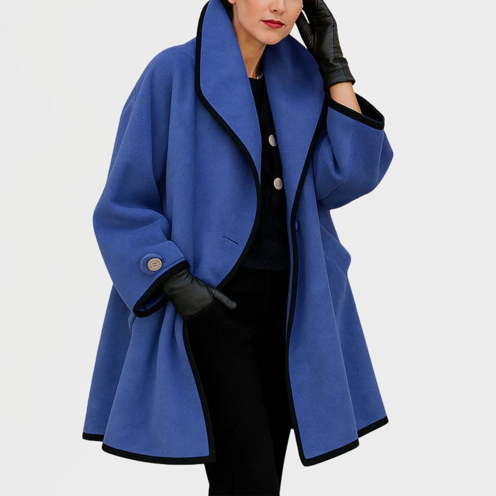 Flora | Cappotto oversize con rifinitura a contrasto