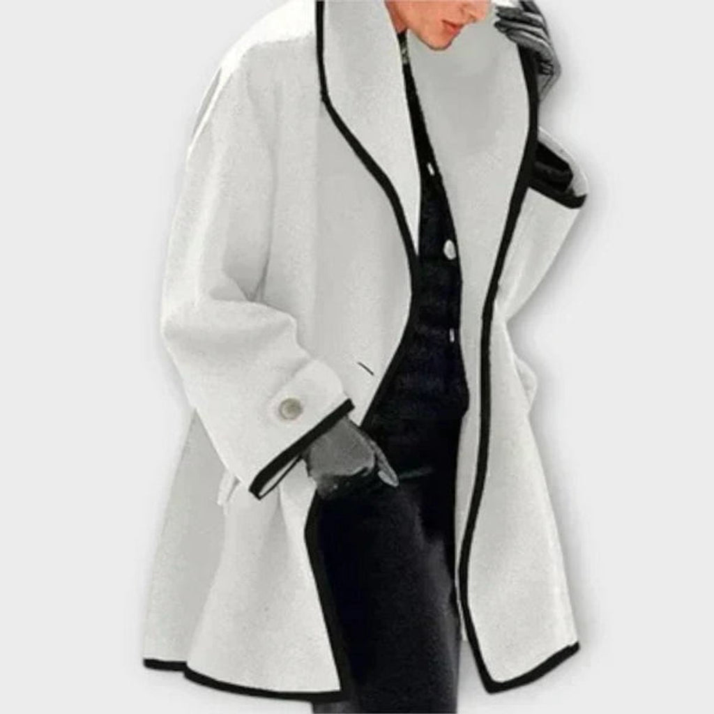 Flora | Cappotto oversize con rifinitura a contrasto