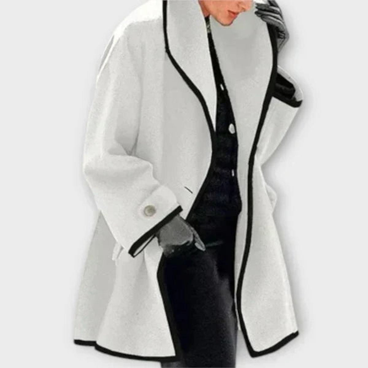 Flora | Cappotto oversize con rifinitura a contrasto