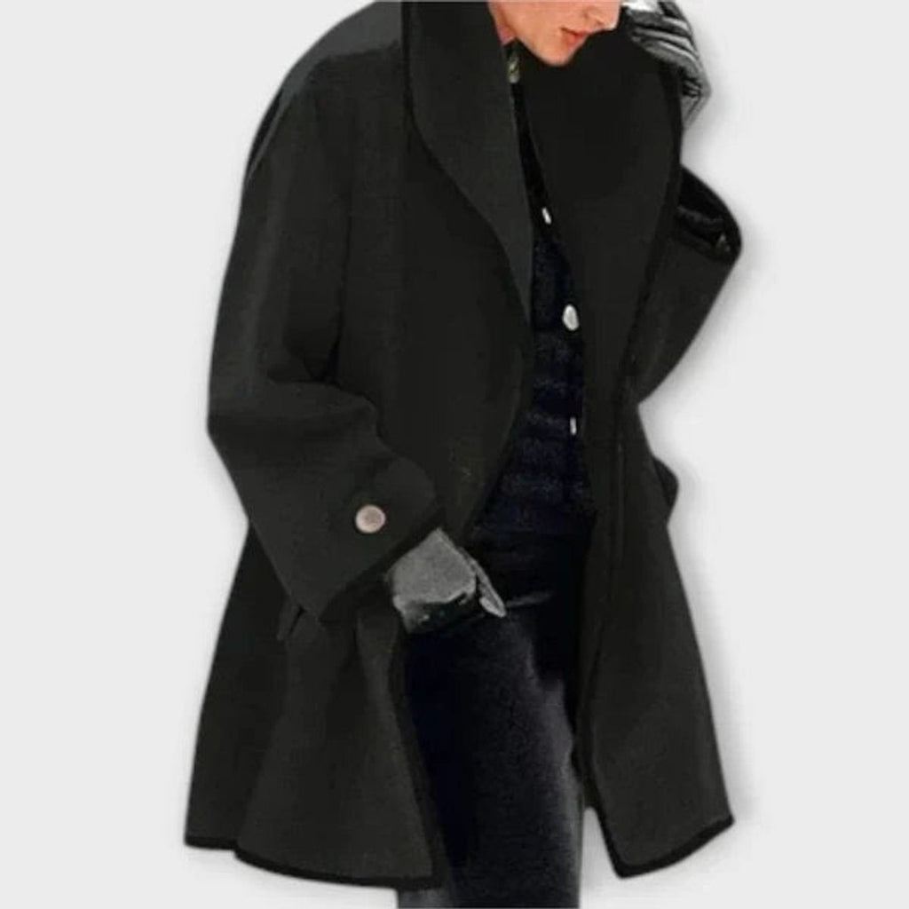 Flora | Cappotto oversize con rifinitura a contrasto